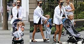 Irina Shayk seen with her daughter Lea De Seine Shayk Cooper in NYC