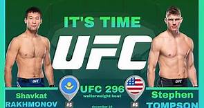 Shavkat RAKHMONOV vs Stephen THOMPSON UFC296 Full FIGHT