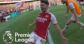 Declan Rice scores 96th minute go-ahead goal for Arsenal v. Man Utd | Premier League | NBC Sports