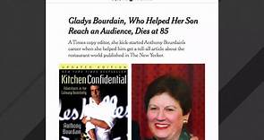Anthony Bourdain's Mother, Gladys Bourdain, Dies