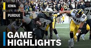 Highlights: Iowa Hawkeyes vs. Purdue Boilermakers | Big Ten Football