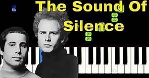 The Sound Of Silence - Simon & Garfunkel Easy Piano Tutorial
