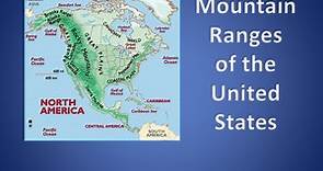 Mountain Ranges of the United States