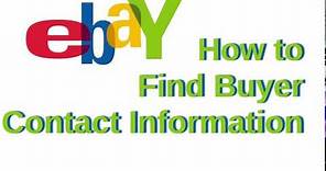 eBay: How to Find Buyer Contact Information [Ver. 1.0]