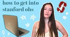 HOW TO GET INTO THE STANFORD ONLINE HIGH SCHOOL