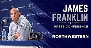 Penn State head coach James Franklin recaps White Out win, previews Northwestern