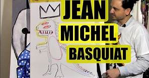 Jean Michel Basquiat | How to Draw the Basquiat Dinosaur