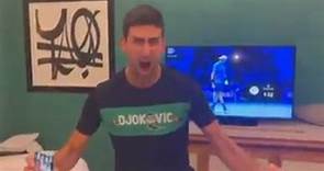 El efusivo festejo de Novak Djokovic tras la clasificación de Serbia. (Video: Novak Djokovic / Instagram)