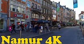 Namur, Belgium Walking tour [4K]. Capital of Wallonia.