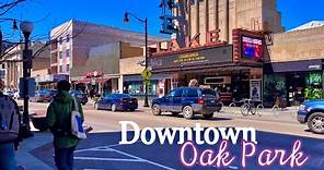 [4K] 🇺🇸 Oak Park Walking Tour 2024 | Downtown Oak Park, Illinois | Lake and Marion Street