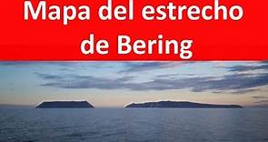 Mapa del estrecho de Bering
