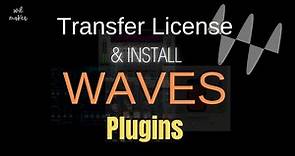 Install Waves Plugins * Move Waves license to External Hard Drive * Waves Central Walkthrough