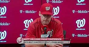 Matt Williams explains the changes to the Nationals rotation