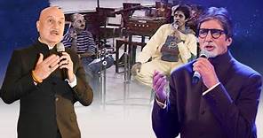 Amitabh Bachchan & Anupam Kher's Backstage Rehearsal On Bollywood Hits | Flashback Video