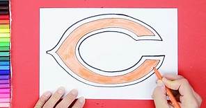 How to draw Chicago Bears Logo (NFL Team)