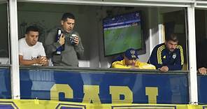 Mate, termo de Boca Juniors y la Bombonera de fondo: la foto de Juan Román Riquelme con su hija que se volvió viral