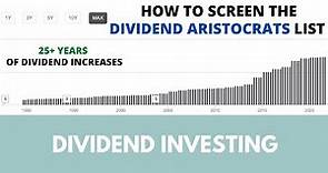 How to invest in dividend aristocrats