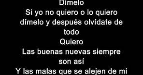 Enrique Iglesias- Dimelo (Lyrics- Letras)