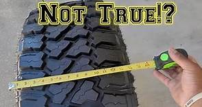 FURY Tire true size