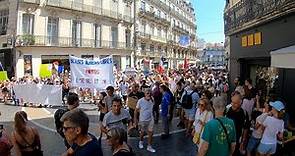 Manifestation du 21 Aout 2021 Montpellier 40000 personnes .La fin du quinquennat ?