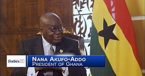 Peace Hyde in conversation with President of Ghana, Nana Akufo-Addo