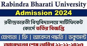 Rabindra Bharati University Certificate Course Admission 2024: Indian & Foreign Languages