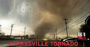 Insane Up Close Tornado Right In Front Of Them In Clarksville, TN