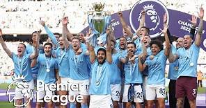 Manchester City lift Premier League trophy as 2022-23 champions (FULL CEREMONY) | NBC Sports