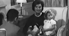 Interview with Jacqueline Kennedy and 2-year old daughter Caroline Kennedy in 1960