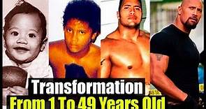 Dwayne "The Rock" Johnson - transformación de 1 a 49 años de edad