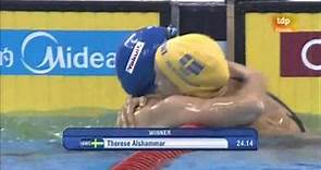 (31/07/11) Therese Alshammar - Women's 50m Freestyle - World Championships Swimming