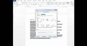 Formatting Works Cited List, MLA Format, Microsoft Word