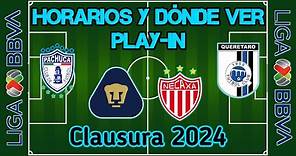 Horarios Play-In | Liga BBVA MX Clausura 2024.