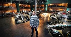 Lewis Hamilton Reunited with his Six F1 Championship Cars