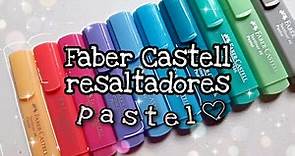 REVIEW! Faber-Castell Pastel | Resaltadores ☁️ | realmente son pastel?