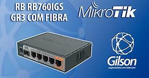 Mikrotik RB760iGS (unboxing e review) RB igual a 750gr3 + tem SFP (fibra)
