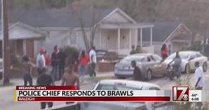Raleigh police chief responds to Bragg Street brawls