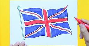 How to draw the Union Jack - National Flag of United Kingdom