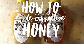How to De-Crystallize Honey