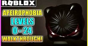 Apeirophobia - Level 0 to 24 [Chapter 2] | Full Walkthrough (HOW TO BEAT) *Backrooms* [ROBLOX]