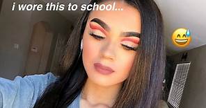 I wore dramatic makeup to school and this is what happened...