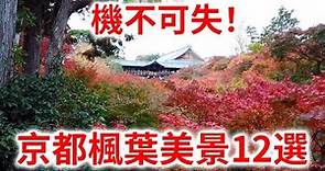 【京都 楓葉】日本秋天風物詩——楓葉。 絕對不能錯過的京都秋季楓葉美景12選！