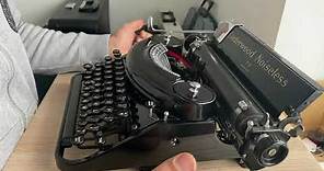 How to lock and unlock Underwood or Remington Noiseless typewriter