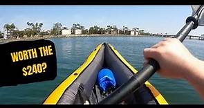 Quick review of Costco's $240 Tobin Sport Wavebreak Inflatable Kayak.