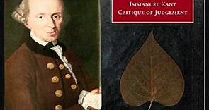 Immanuel Kant - Critique of Judgement (Lecture) part 1/2