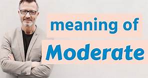 Moderate | Definition of moderate