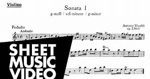 Vivaldi - Complete Violin Sonatas Op. 2 (Full Album) Sheet Music Score