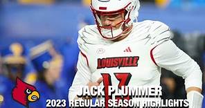Jack Plummer 2023 Regular Season Highlights | Louisville QB