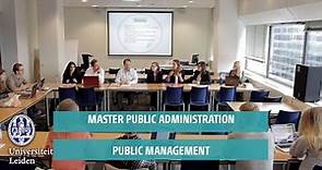 Master Public Administration: Public Management