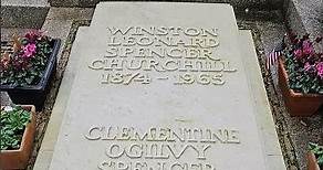Sir Winston Churchill's Grave - 1874 - 1965 - St Martin's Church - Bladon - Oxfordshire